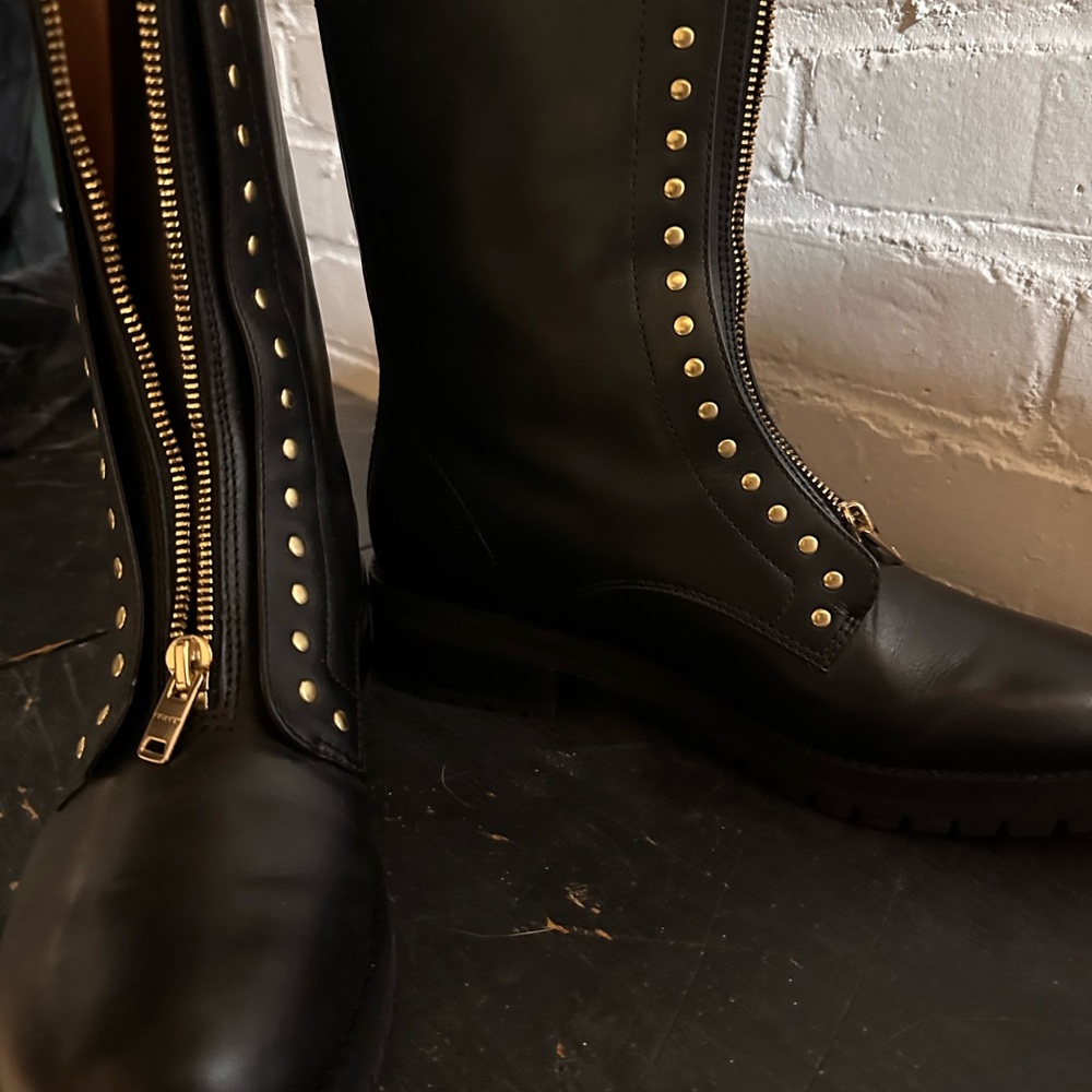Coach LARA Studded Combat Boot size 9.5 with original Box - Picture 11 of 12